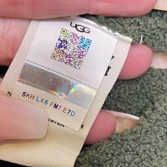 UGG Mock Neck Cropped Heddie Sweater - Military Green M - Picture 4 of 6